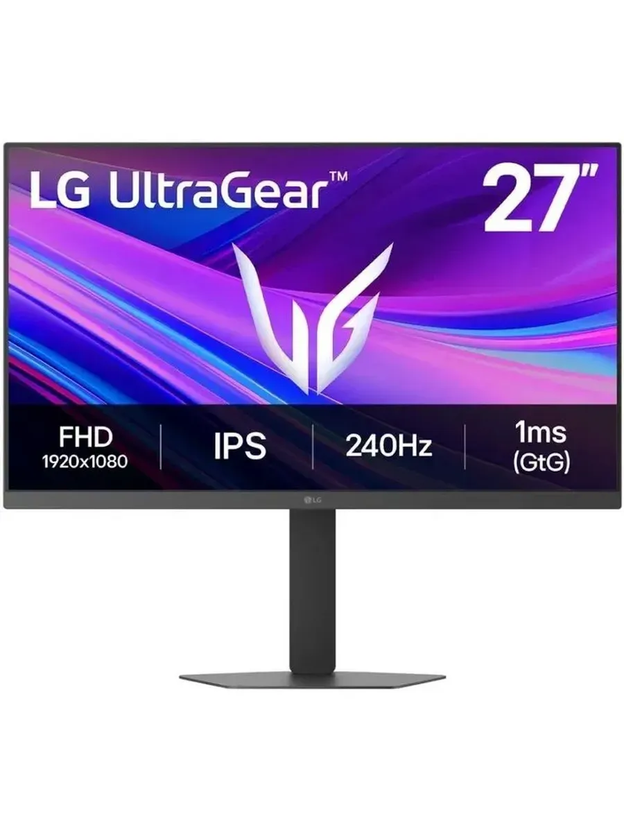 LG 27" Монитор 27G440A-B, IPS, 240 Гц, черно-серый