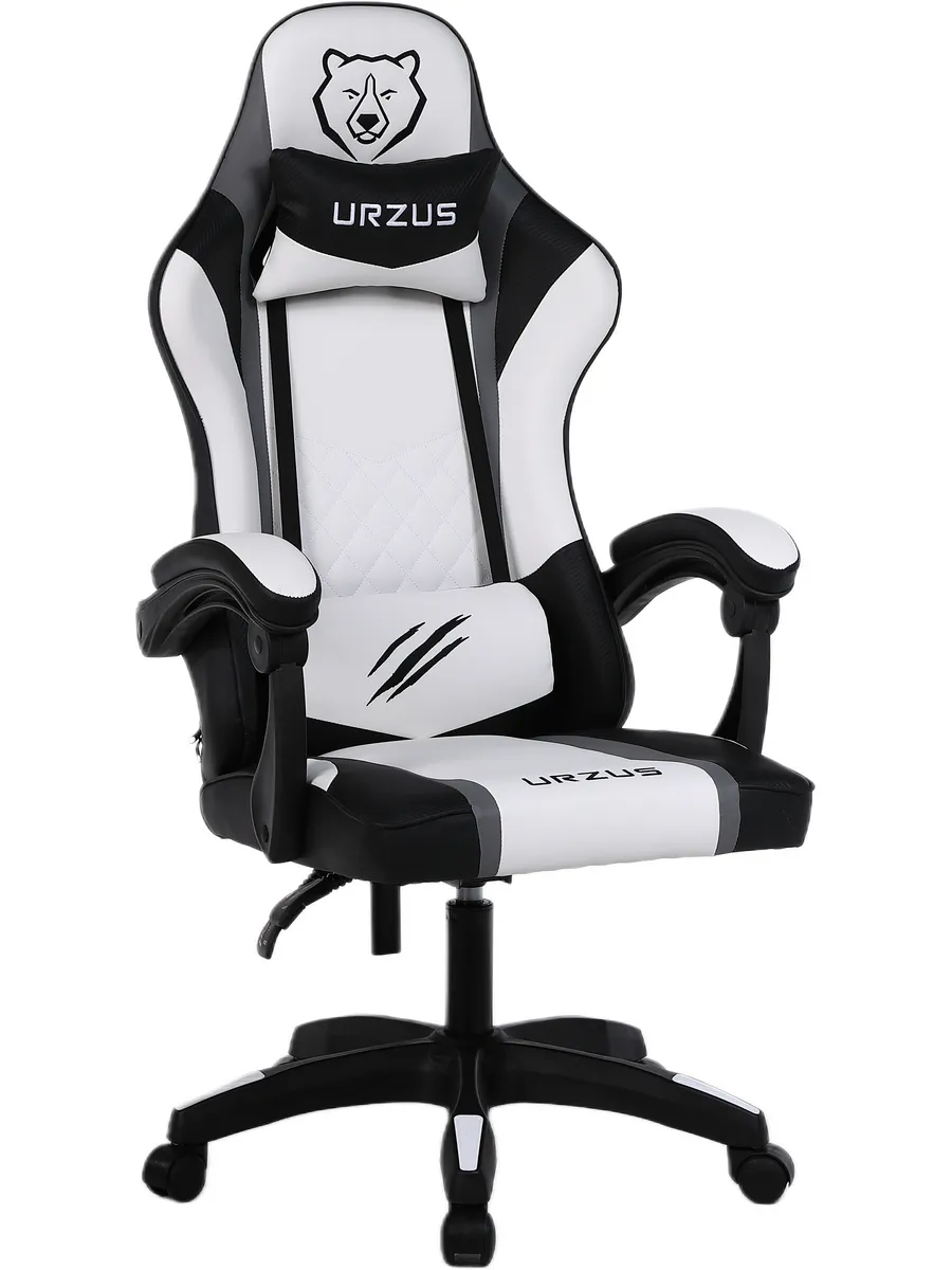 Кресло компьютерное игровое Raptor White экокожа UR-7351123
