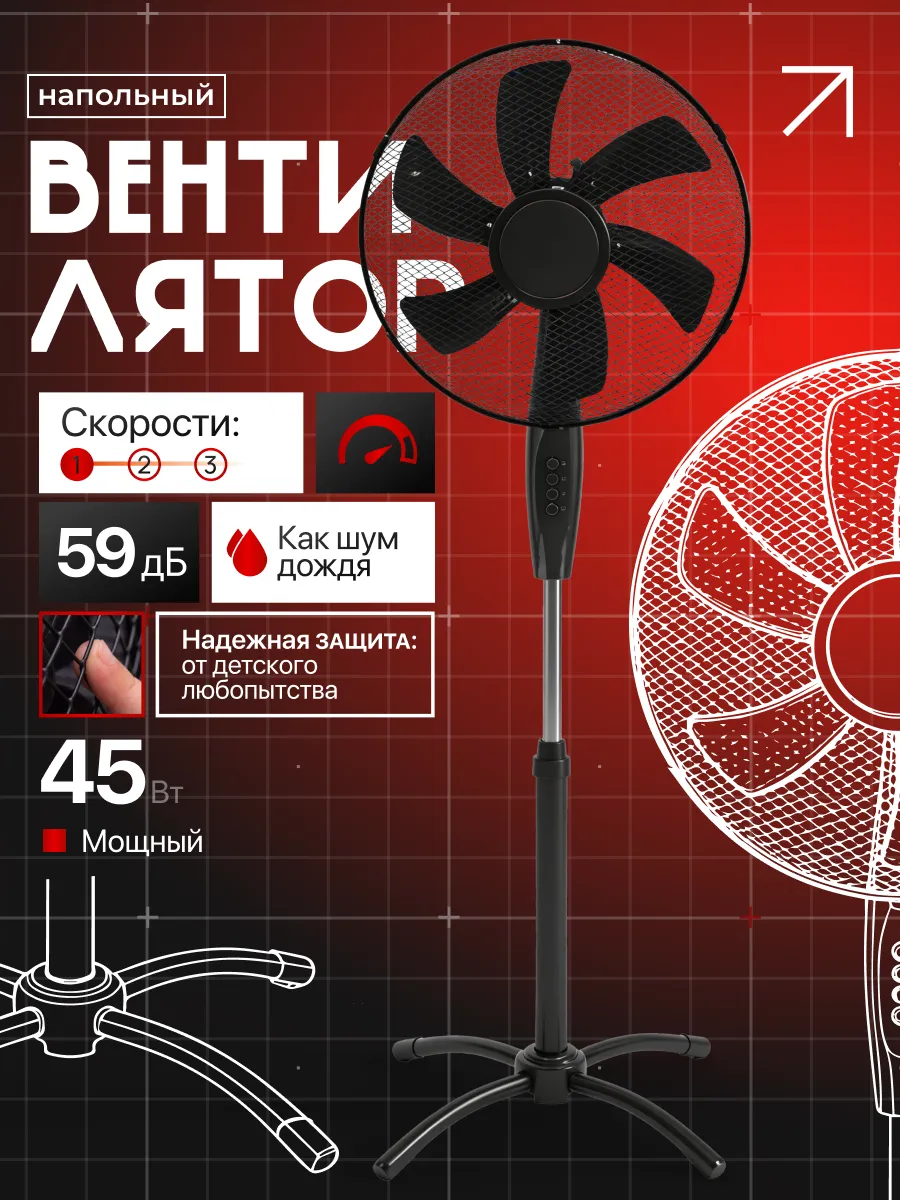 Вентилятор напольный для дома