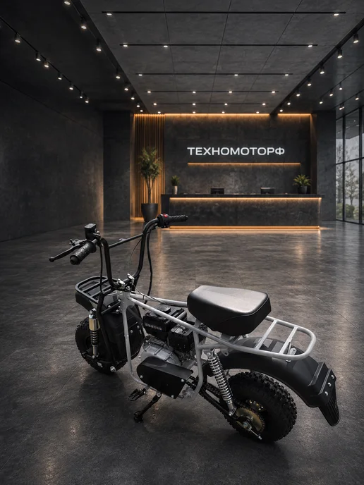 ТЕХНОМОТОРФ Внедорожный мотоцикл Scout Spark 3-7 авт. сцепление, черный, фото 3