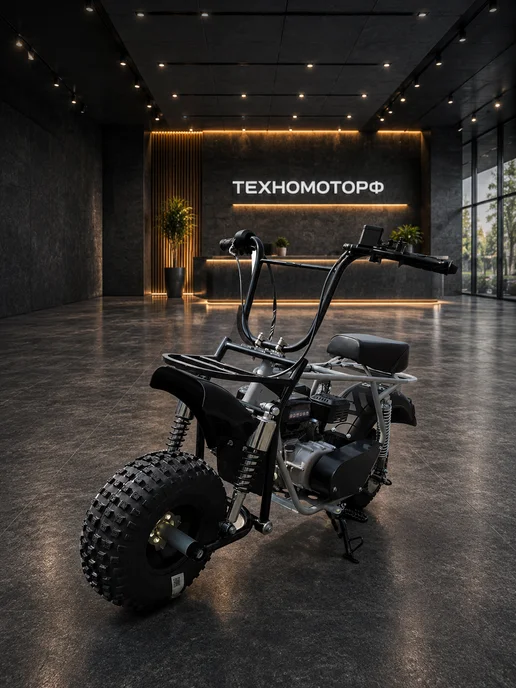 ТЕХНОМОТОРФ Внедорожный мотоцикл Scout Spark 3-7 авт. сцепление, черный, фото 4