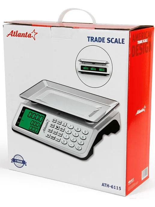 Atlanta Весы торговые ATH-6115, белый, фото 4