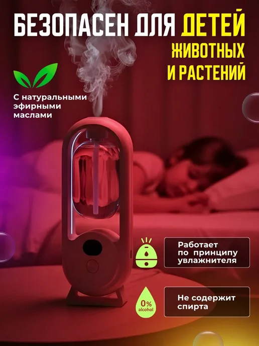 Автоматический ароматизатор для дома арома диффузор набор, синий, фото 3