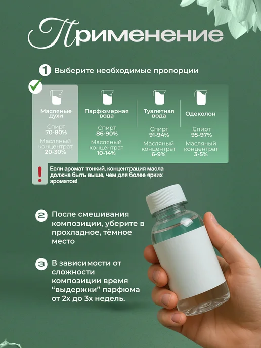 Основа для духов парфюмерная база, 100 мл, 100 мл, фото 3