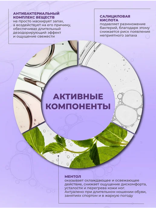 Pharmlevel Спрей для ног от запаха и пота Теймурова TENDER FLOWER 200мл, 200 мл, фото 3