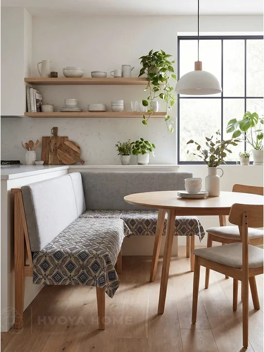 HVOYA HOME Дивандек накидка на кухонный уголок угловой, Покрывало 2 шт, 2 шт, фото 7