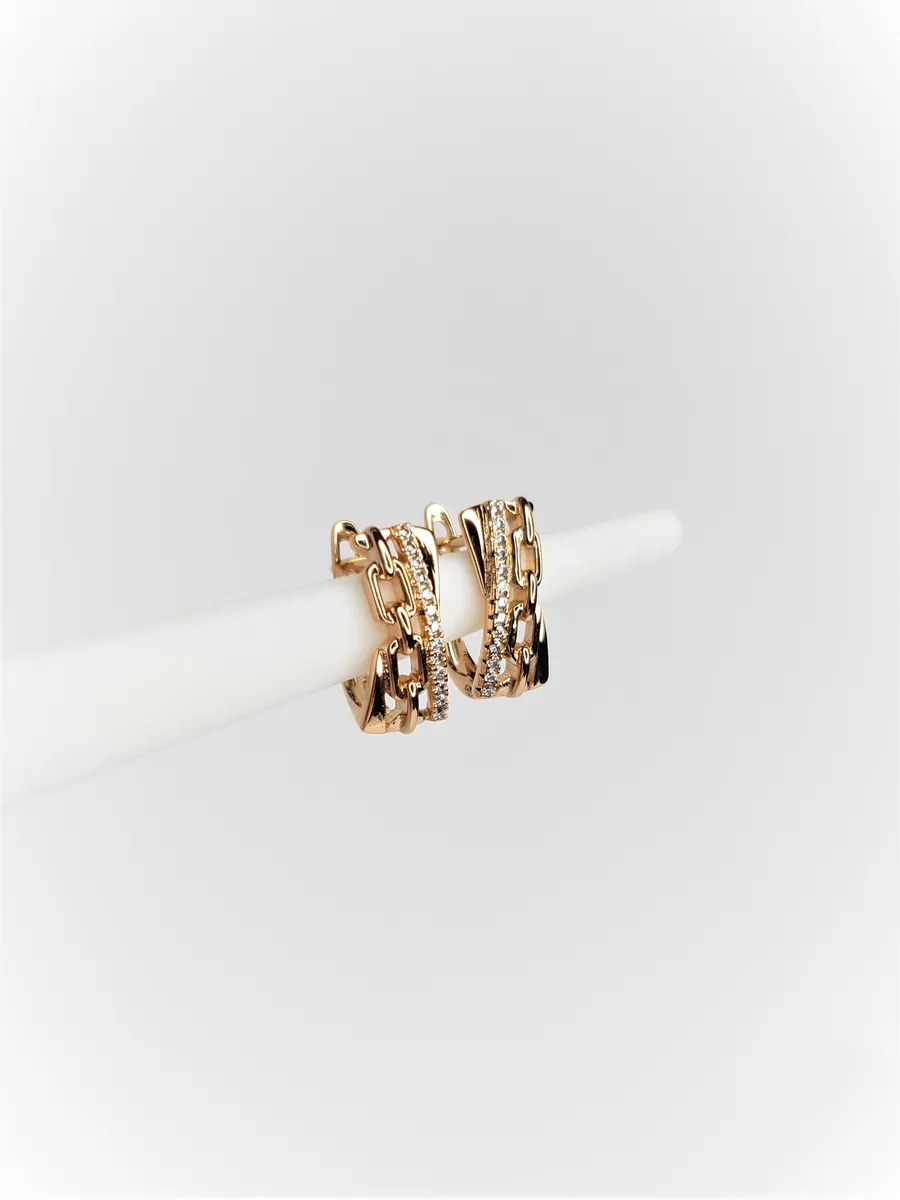 Серьги классические, повседневные на каждый день 1,5 см.