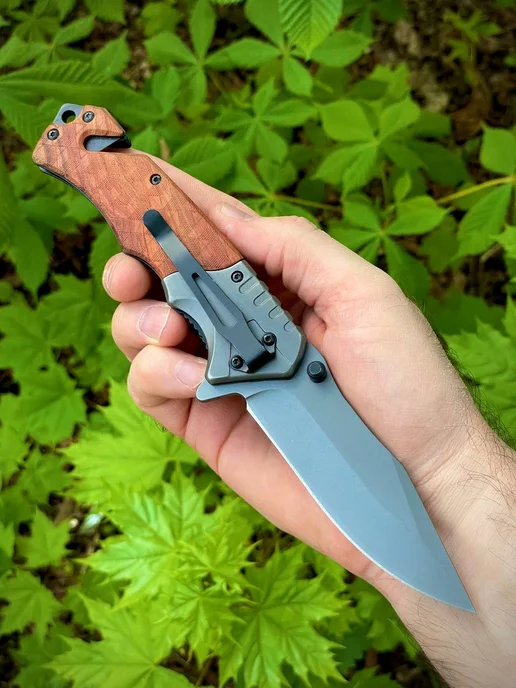 Browning Knife Нож складной Browning полуавтомат - Стропорез, стеклобой, вариант, фото 2
