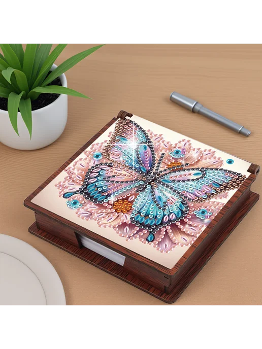 Деревянный Kit для DIY бабочка и цветы, 160 бумаг, подарок, вариант, фото 4