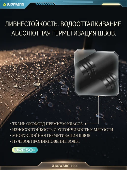 Зонт пляжный большой Оксфорд с наклоном UPF50+ для отдыха, голубой, фото 8