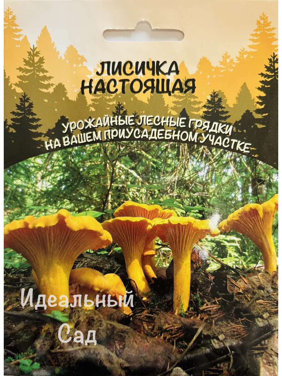 Гриб Лисичка Настоящая, 1 пакет (мицелий 30мл)