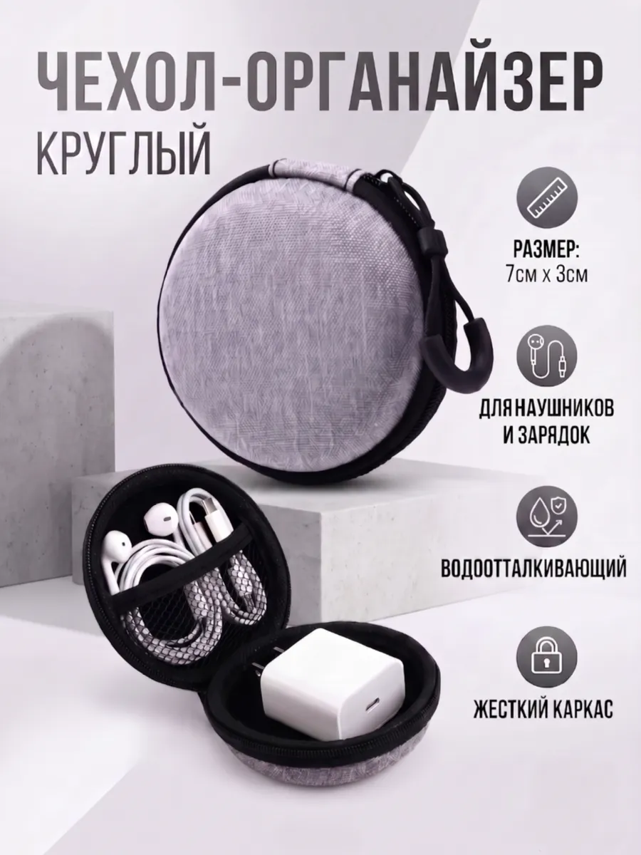 Чехол-органайзер футляр для наушников