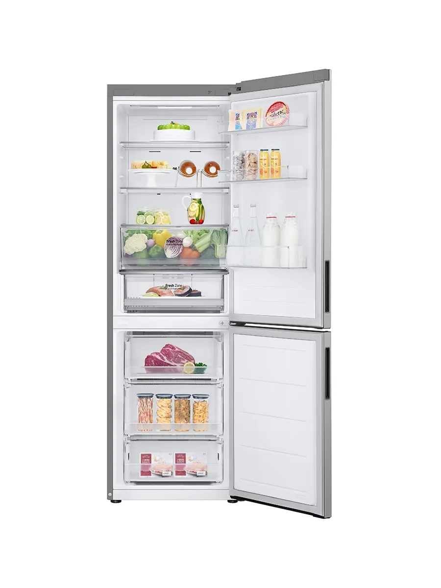 LG Холодильник GC-B459ANMW двухкамерн. серебристый