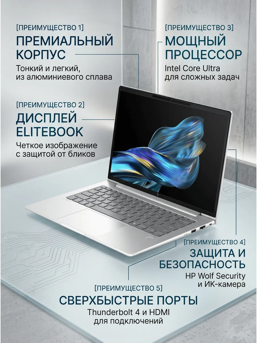 HP Ноутбук EliteBook 6 G1q