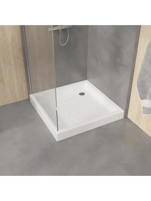 RGW Поддон для душа CR-099 Квадрат 60 Керамический 90*90*10, 90x90, фото 4