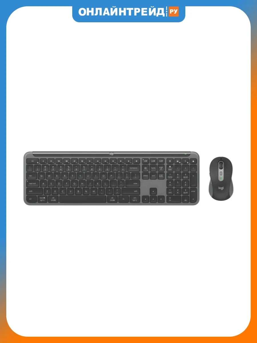 LOGITECH Клавиатура и мышь MK950 Signature Slim Combo черный