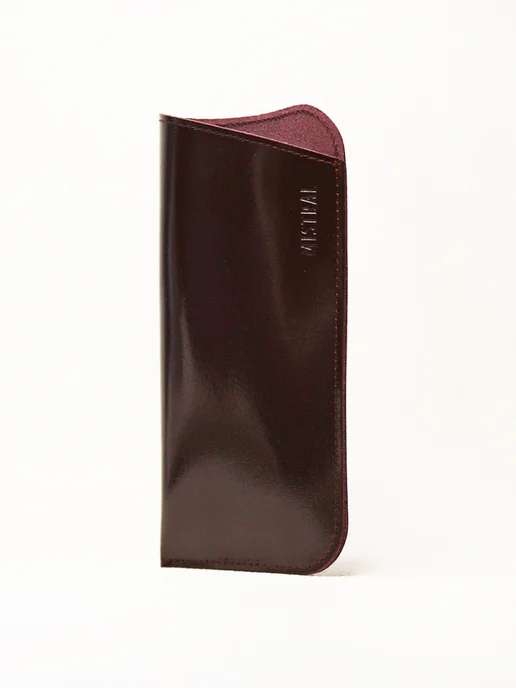 MISTRAL Очечник кожаный, красный, фото 2