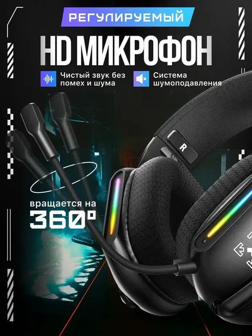 Проводные наушники для ПК с микрофоном, вариант, фото 5