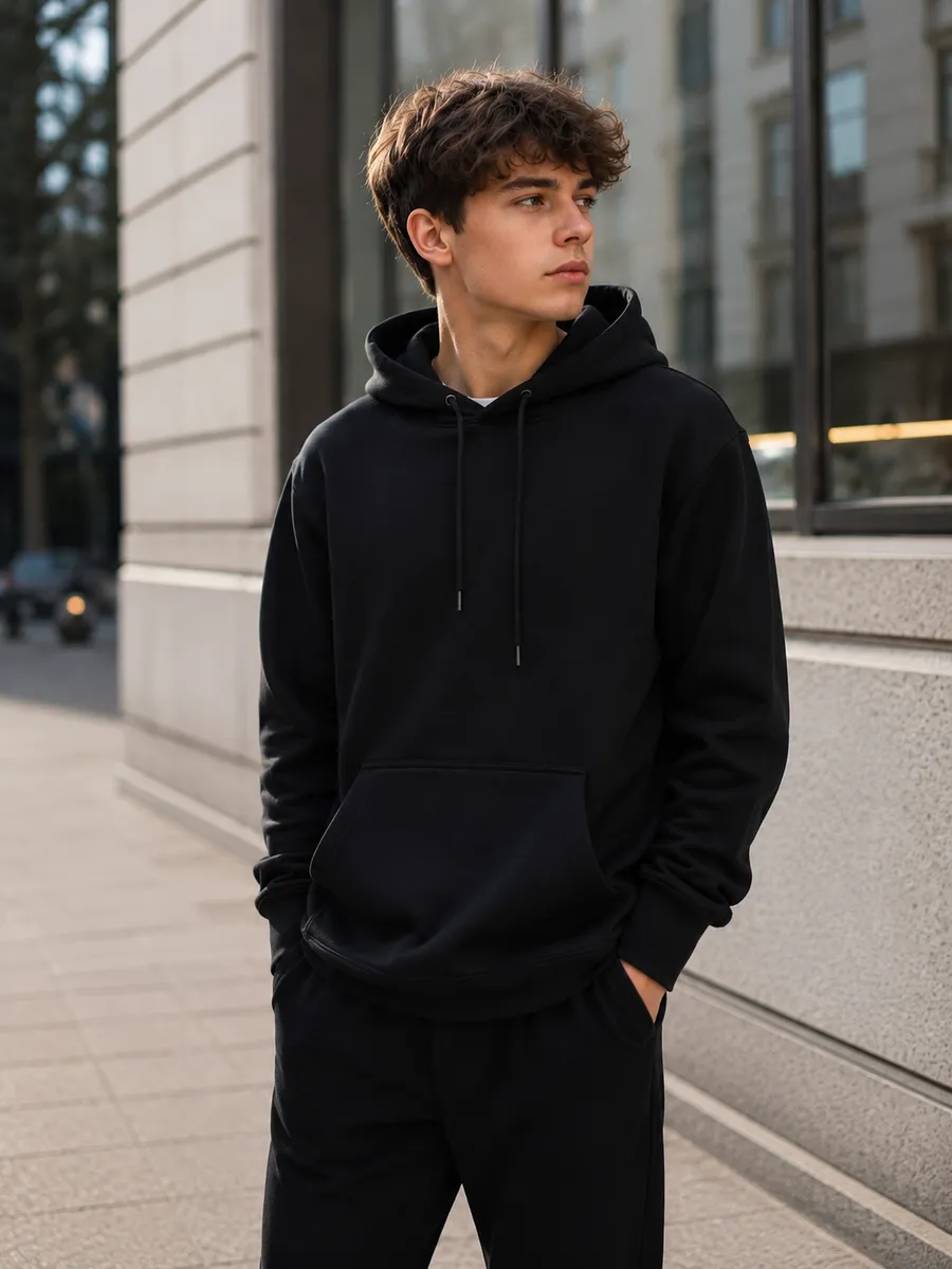 Худи мужское oversize premium streetwear с капюшоном