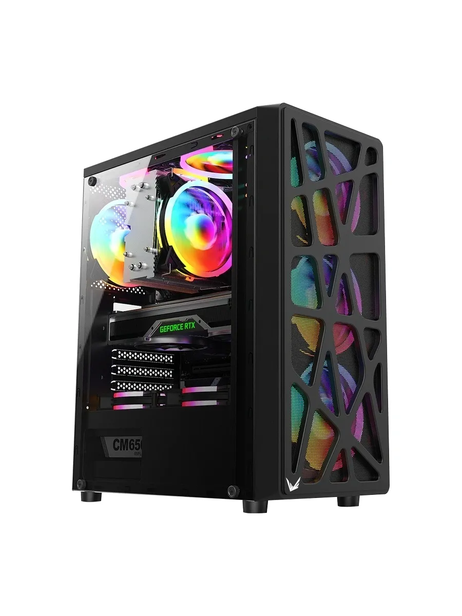 Корпус Mana AR V2 черный без БП ATX 5x120mm 2xUSB2.0 1xUSB3
