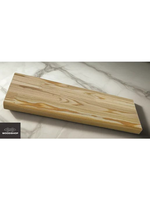 WOODSHOP Ступень лиственница АВ СР 50*250*1050, 20x450x900 мм, фото 3