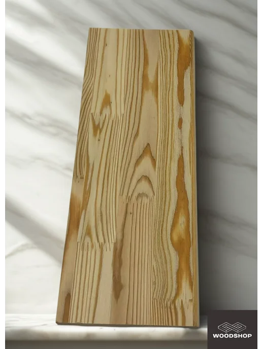 WOODSHOP Ступень лиственница АВ СР 50*250*1050, 20x450x900 мм, фото 4