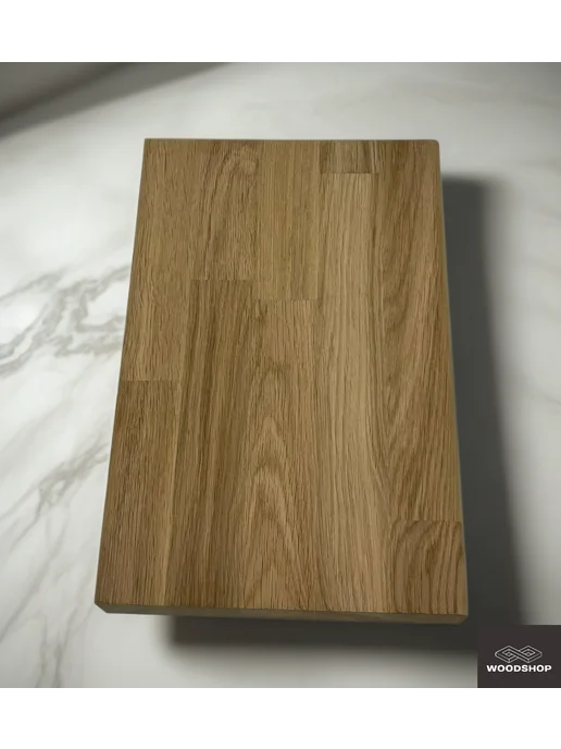 WOODSHOP Ступень 40х400х1050 мм дуб сорт АВ СР, 40x350x1400 мм, фото 2
