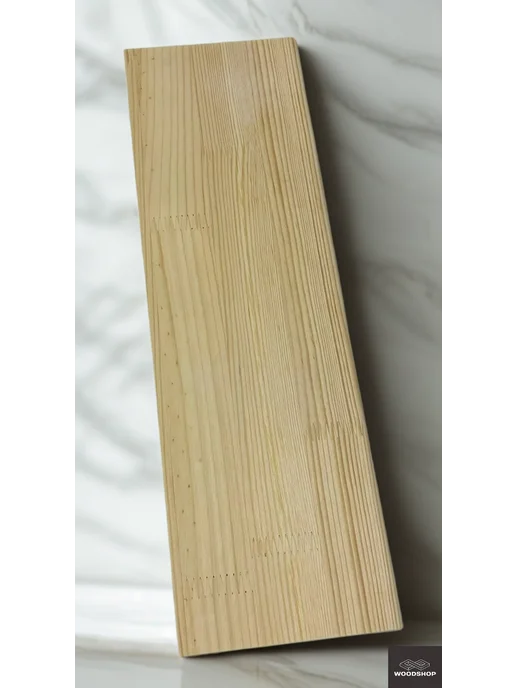 WOODSHOP Ступень 40х450х800 мм хвоя сосна сорт АВ СР, 18x200x900 мм, фото 5