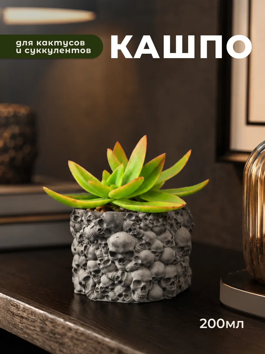 Кашпо для цветов суккулентов кактусов