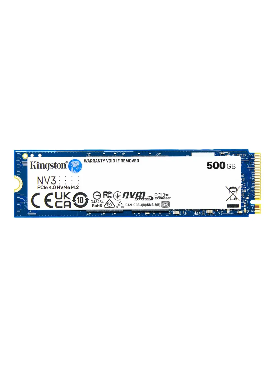 Kingston Внутренний SSD-диск 500 ГБ NV3 M.2 PCI-E 4.0 (SNV3S 500G)