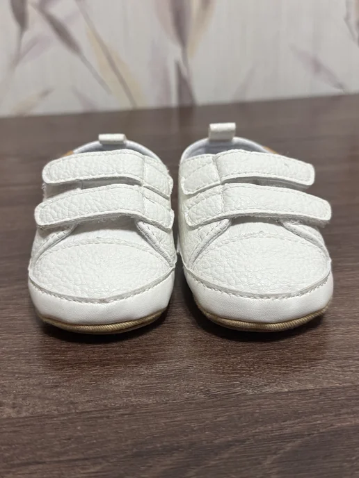 KidLuxe Пинетки кеды для новорожденных малышей, белый, фото 2