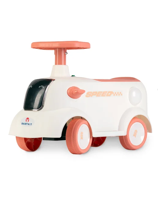 Babyhit Машина каталка толокар детская игрушка Joy Bot, розовый, фото 7