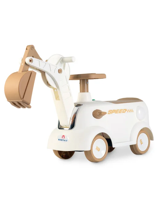 Babyhit Машина каталка толокар детская игрушка Dig Bot, коричневый, фото 6