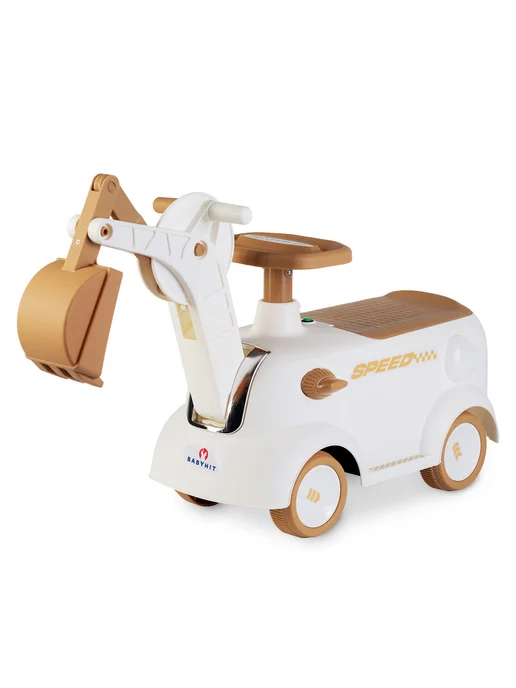 Babyhit Машина каталка толокар детская игрушка Dig Bot, коричневый, фото 7