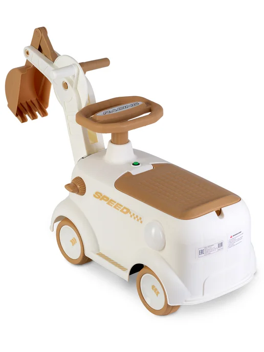 Babyhit Машина каталка толокар детская игрушка Dig Bot, коричневый, фото 8