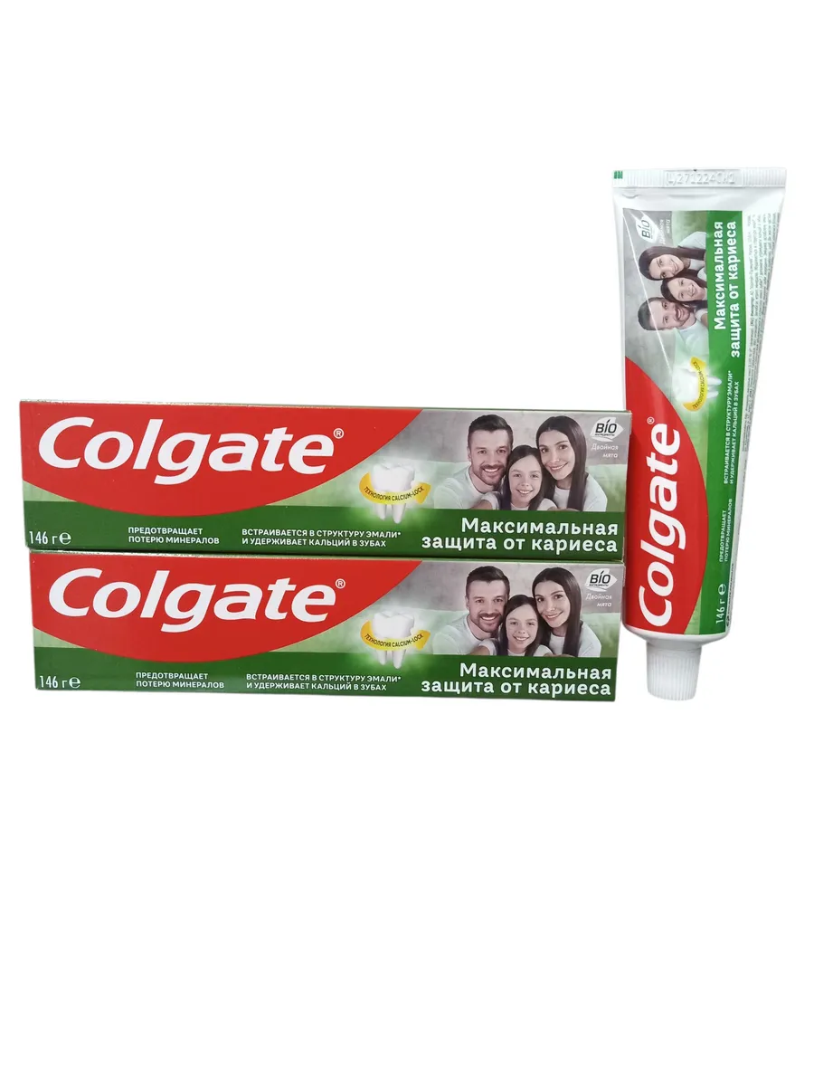 зубная паста Colgate максимальная защита двойная мята 100 мл 2шт