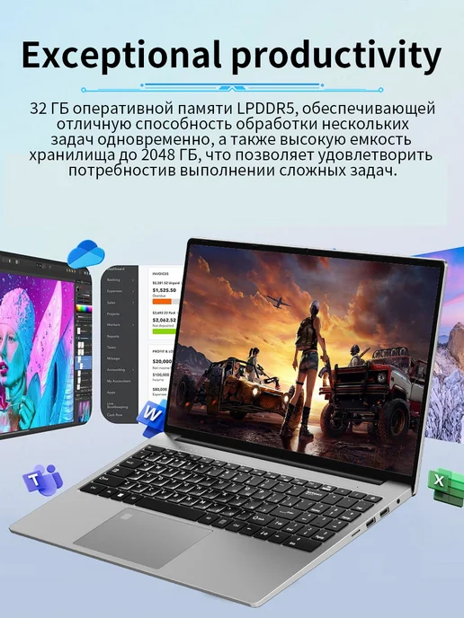 Игровой ноутбук Intel Core i7 RAM 32ГБ SSD 1024ГБ, 32 ГБ, 512 ГБ, фото 8