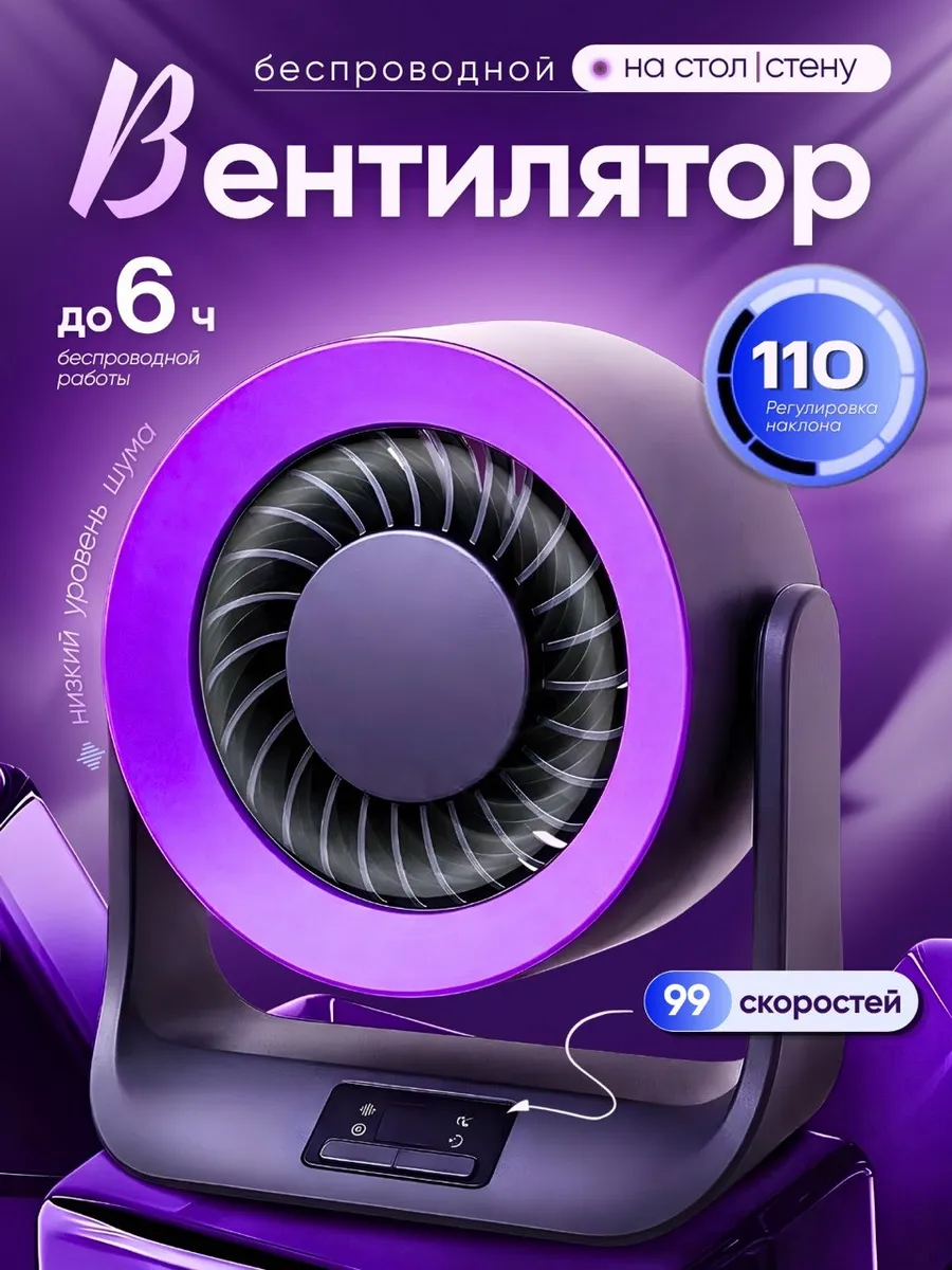 Вентилятор настольный портативный