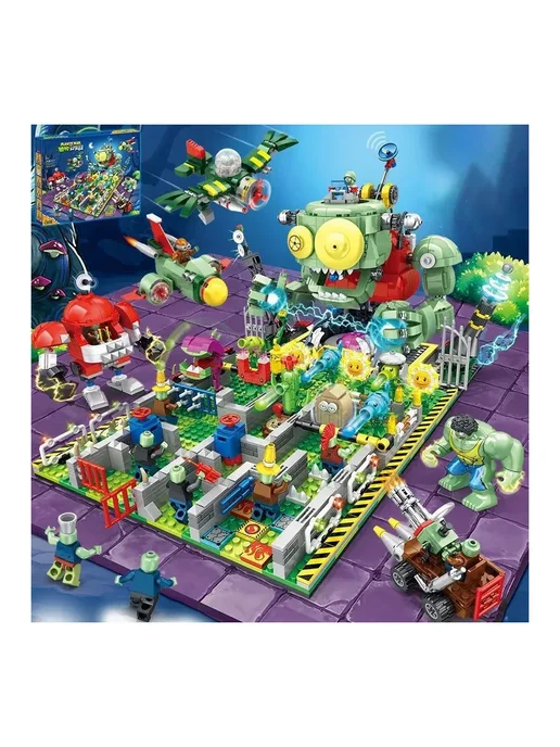 LEGO Конструктор Растения против Зомби - Армагеддон 2032 дет, вариант, фото 2