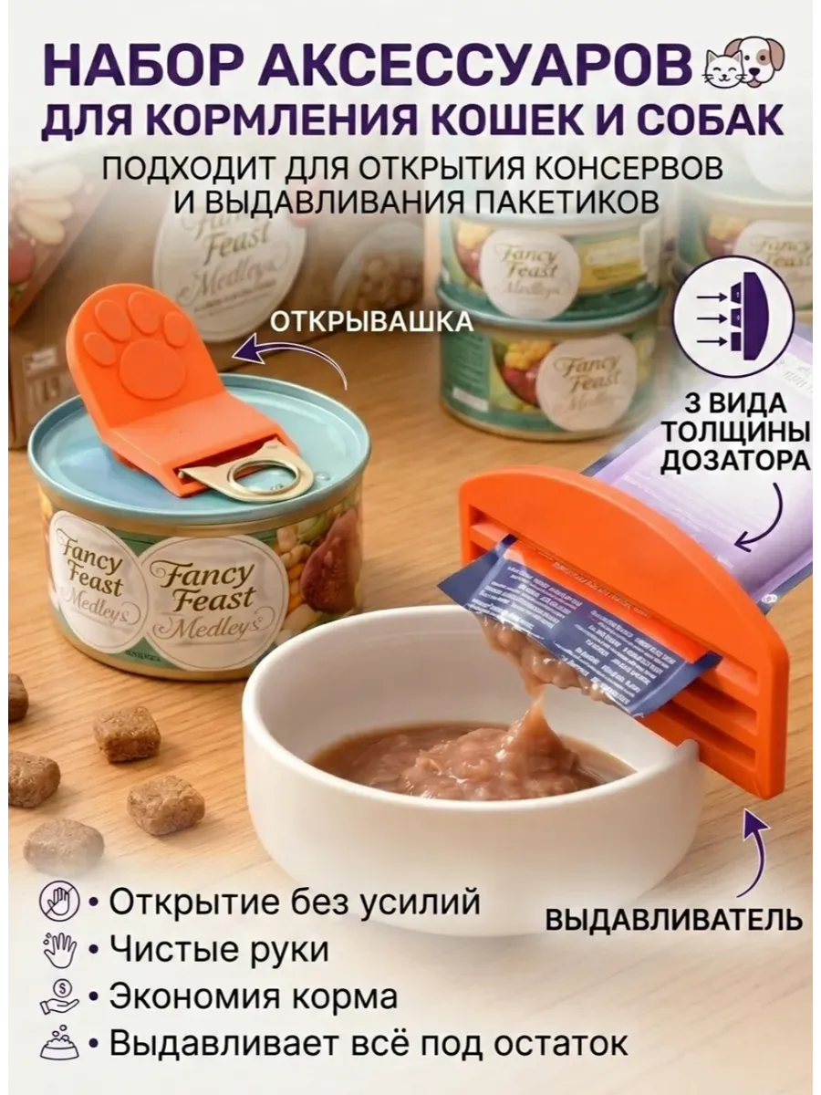 Набор для кормления кошек и собак