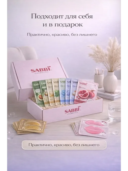 А514 Подарочный набор для ухода за лицом с масками и патчами, 20 шт, фото 6