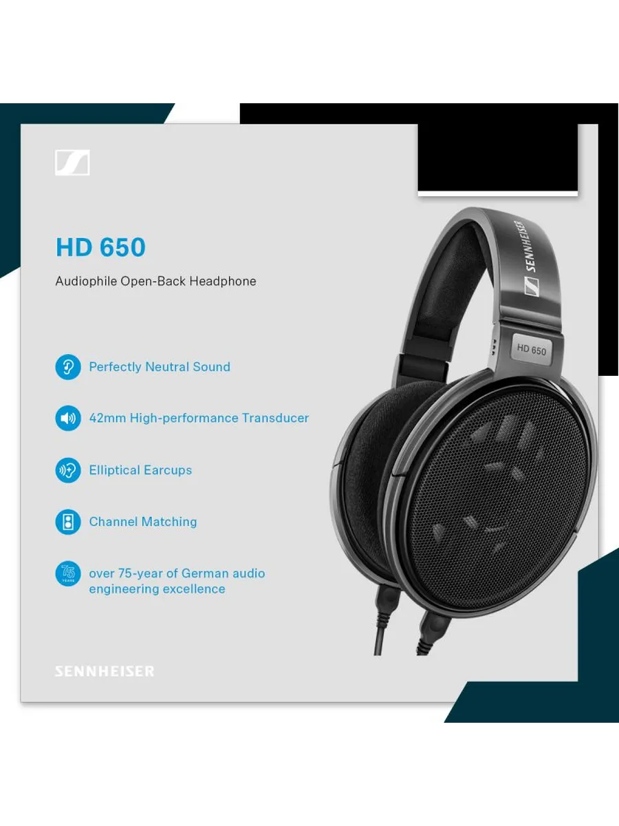 Sennheiser HD 650 Высококачественные наушники 300 Ом идеальн