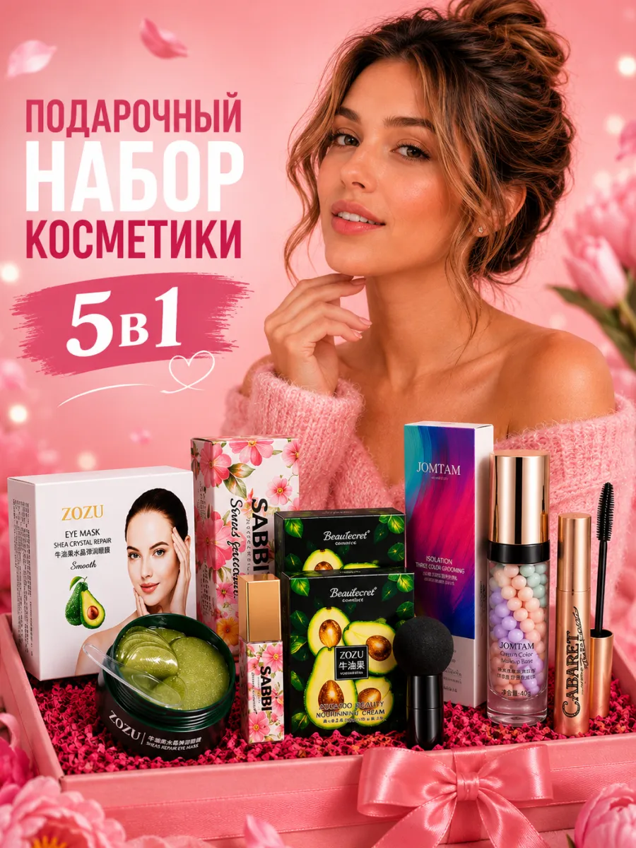 Подарочный набор косметики для лица 5 в 1