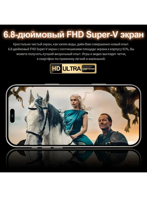 Смартфон Pro Max I16 Pro Max 4/512 ГБ, черный, фото 4