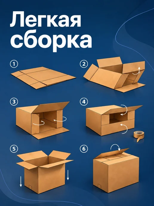 Коробка картонная гофрокартон 25х10х10 - 25 шт, 10x10, 25 шт, фото 4