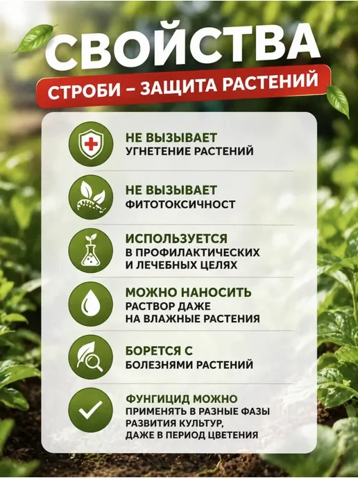 Строби фунгицид 10шт по 2гр, 10 шт, 2 г, фото 3