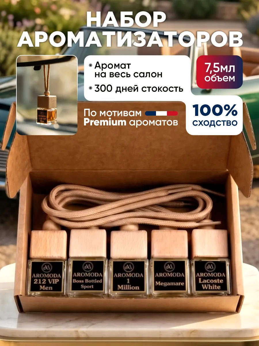 Ароматизатор в машину мужской автопарфюм набор подарок