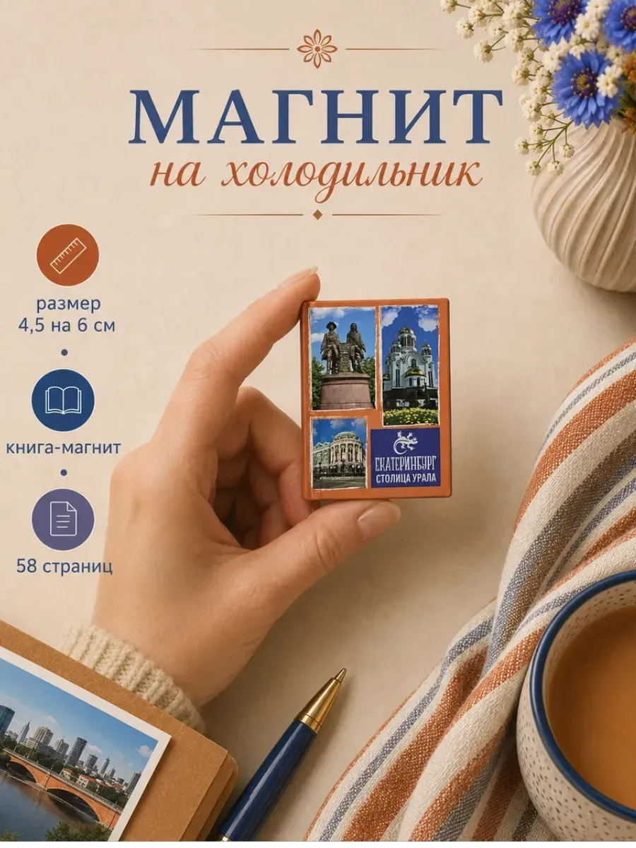 Магнит на холодильник Екатеринбург сувенир