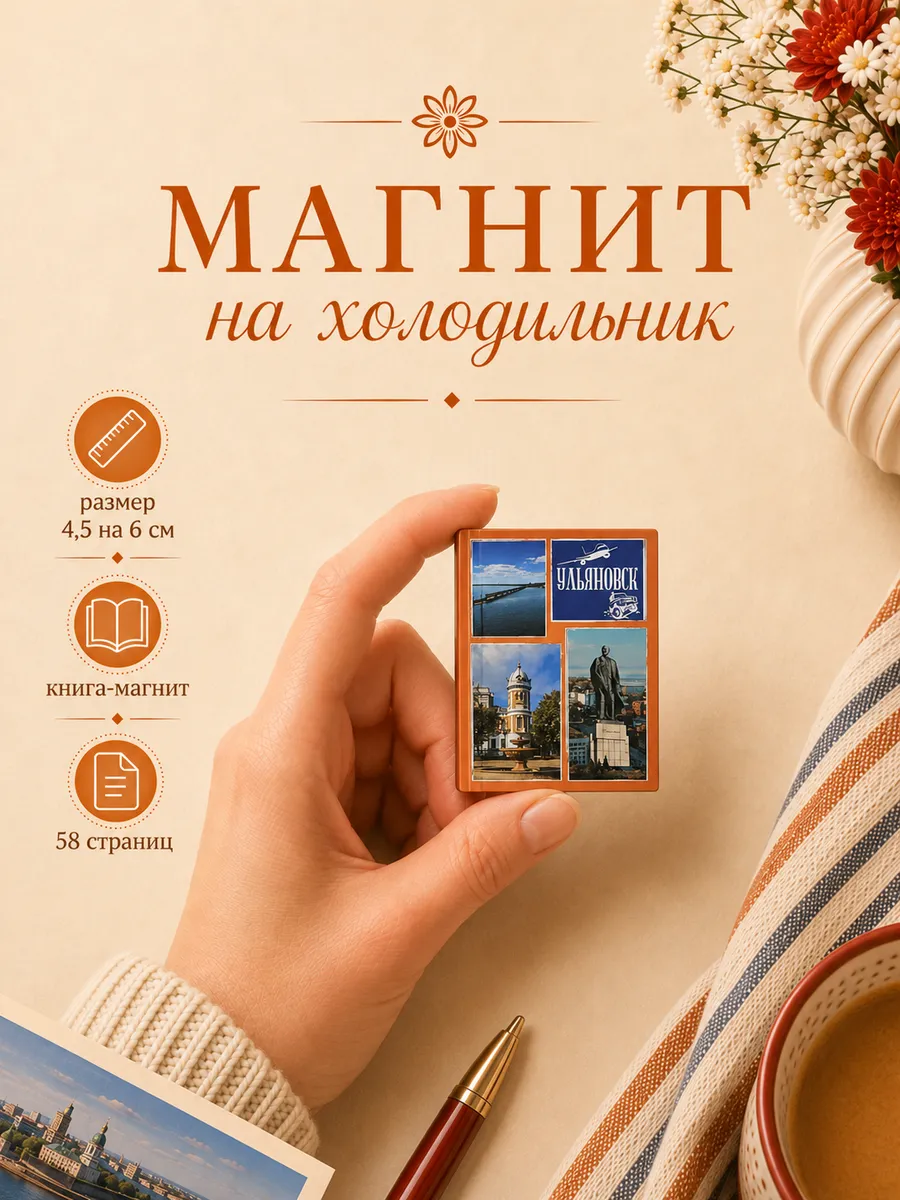 Магнит на холодильник Ульяновск сувенир