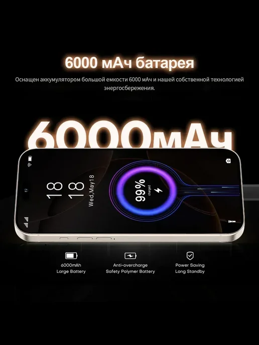 Смартфон Pro Max 1 6/512 ГБ, черный, фото 8